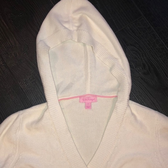 Lilly Pulitzer Hooded Sweater V-Neck Small - Picture 2 of 16